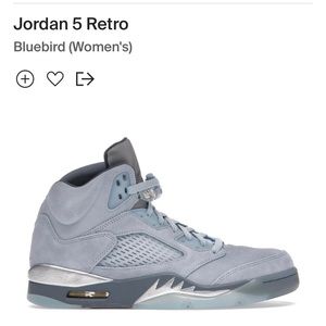 Jordan 5 Retros in Bluebird (Women’s Size 6) 100% Authentic, Worn Once!